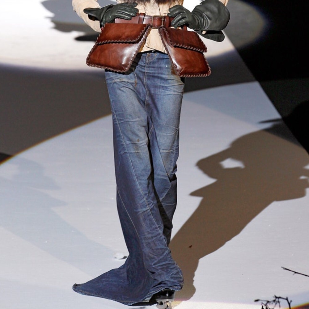 Dsquared2 Fall 2011 Runway Denim Maxi Skirt